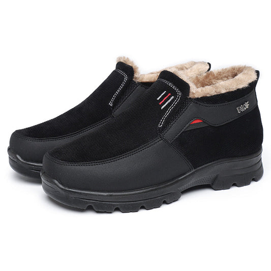 (Zeitlich begrenzter Rabatt 49 % günstiger) Bequeme, leichte Herren-Winter-Wollschuhe mit Fußgewölbestütze, wasserdicht, rutschfest, warm, für Schnee