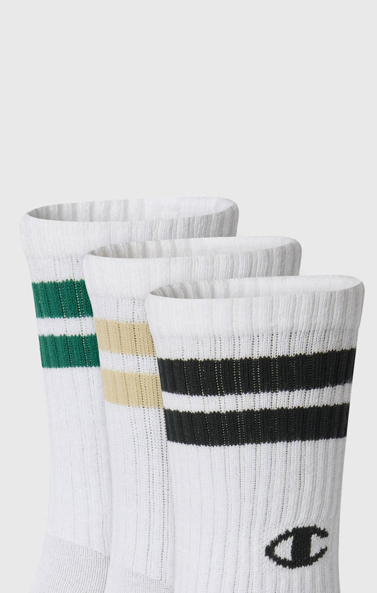 3er-Pack mittelhohe Socken für Erwachsene mit mehreren Logos