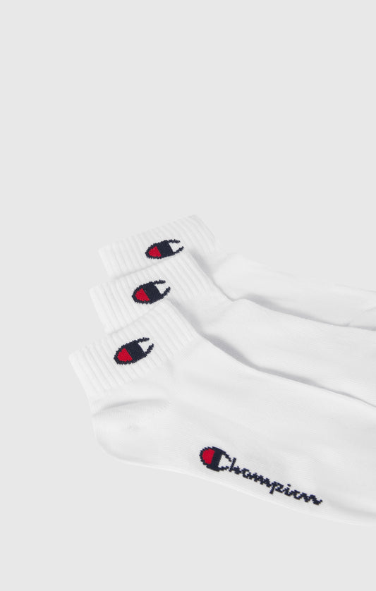 3er-Pack Quarter Socken für Kinder mit Schriftzug-Logo und C