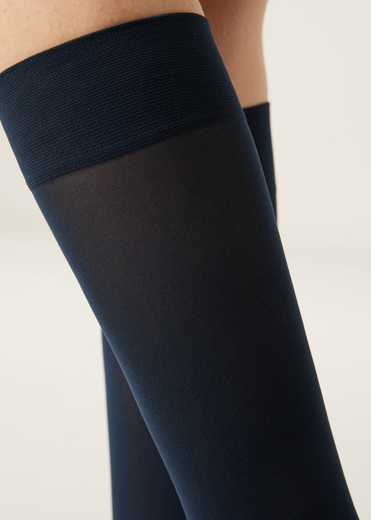 30 Denier Semi Opaque Microfibre Knee-Highs Socks