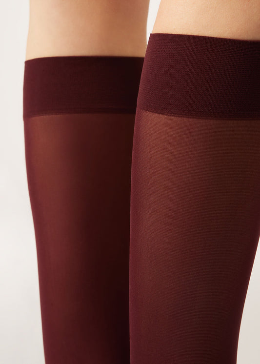 30 Denier Semi Opaque Microfibre Knee-Highs Socks