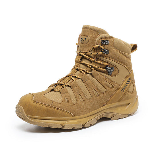 (⏰ Ausverkaufsaktion 49% RABATT) Herren High-Top Orthopädische Taktische Stiefel mit breiter Zehenpartie und Fußgewölbestütze, bequem, rutschfest, langlebige Wanderstiefel