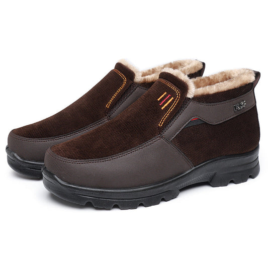(Zeitlich begrenzter Rabatt 49 % günstiger) Bequeme, leichte Herren-Winter-Wollschuhe mit Fußgewölbestütze, wasserdicht, rutschfest, warm, für Schnee