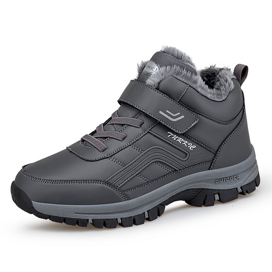 (Begrenzte Zeit 49% Rabattaktion) Herren Winter Warme Orthopädische Wander-Schneestiefel Wasserdicht Rutschfest Breite Zehenkappe Fußgewölbestütze Arbeitsstiefel