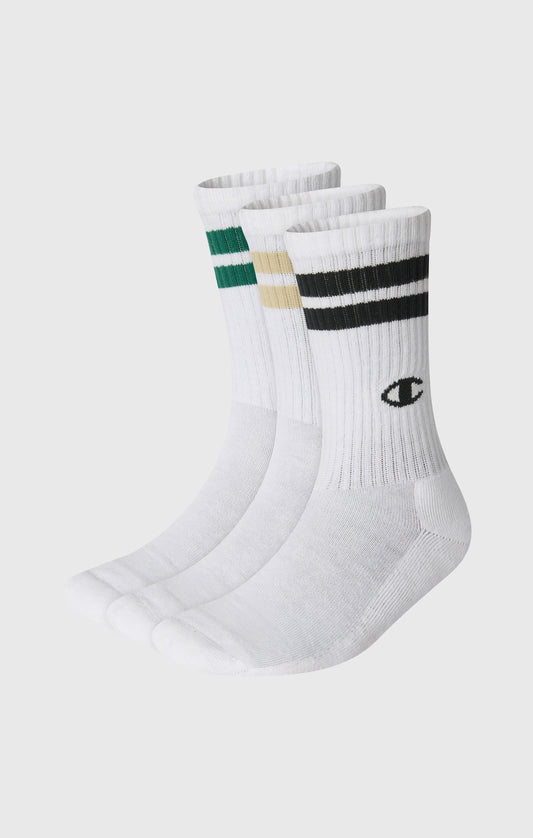 3er-Pack mittelhohe Socken für Erwachsene mit mehreren Logos