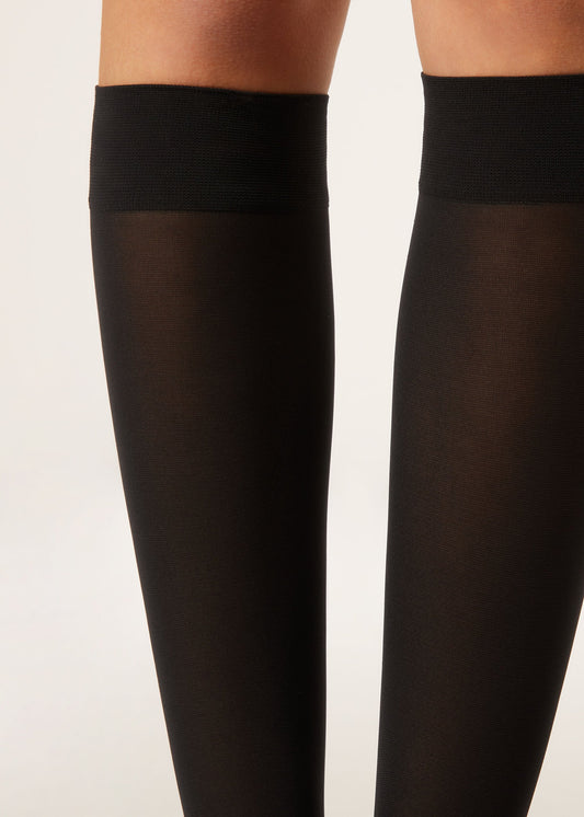 30 Denier Semi Opaque Microfibre Knee-Highs Socks