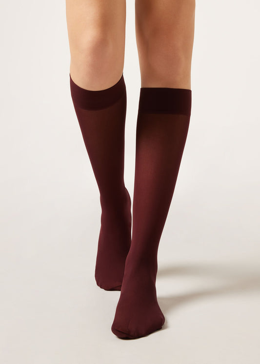 30 Denier Semi Opaque Microfibre Knee-Highs Socks