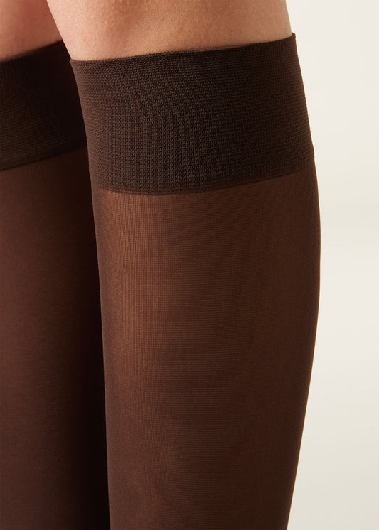 30 Denier Semi Opaque Microfibre Knee-Highs Socks