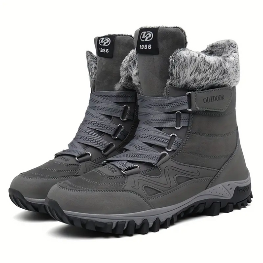 (Zeitlich begrenztes 49% Rabatt-Event) Orthopädische Herren-Schneestiefel mit breiter Zehenpartie und Fußgewölbeunterstützung, rutschfeste, wasserdichte, kältewarme Wanderstiefel