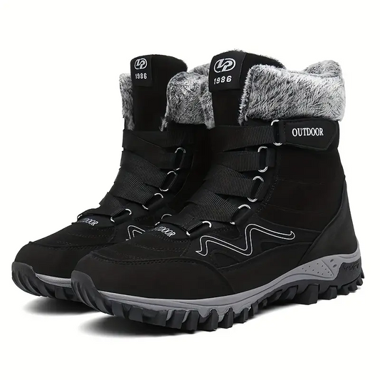 (Zeitlich begrenztes 49% Rabatt-Event) Orthopädische Herren-Schneestiefel mit breiter Zehenpartie und Fußgewölbeunterstützung, rutschfeste, wasserdichte, kältewarme Wanderstiefel